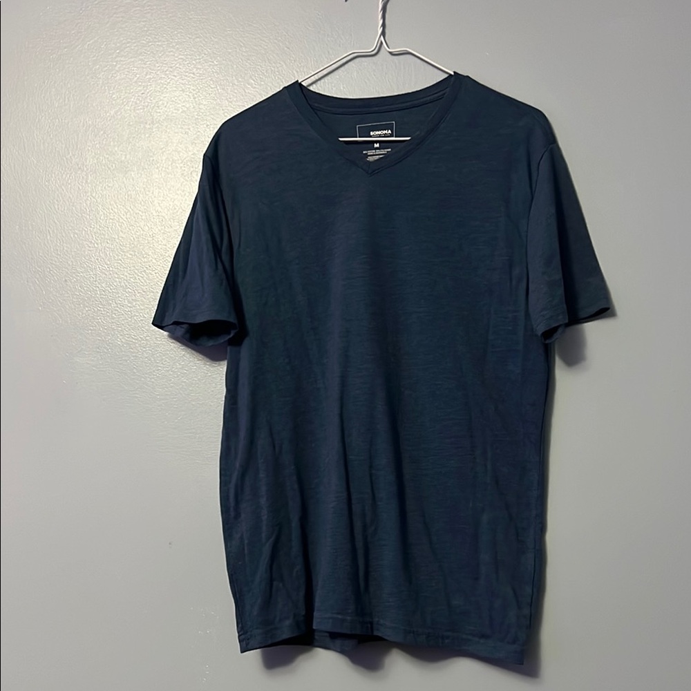 Navy Blue V-Neck T-Shirt